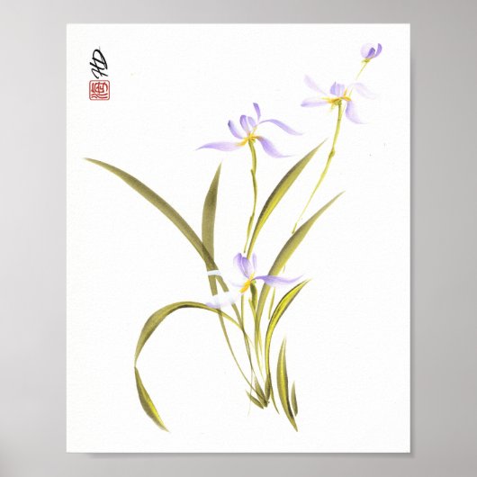 Poster Murmures de l'Orchidée du Matin (Devant)