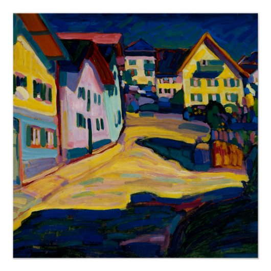 Poster Murnau Burggrabenstrasse 1 - Wassily Kandinsky (Devant)