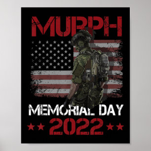 Poster Murph 2022 Joyeux Jour commémoratif 4 juillet drap