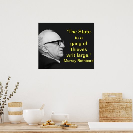 Poster Murray Rothbard (Cuisine)