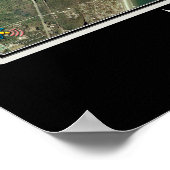 Poster Murrells Inlet Caroline du Sud De Satellite Spatia (Coin)