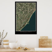 Poster Murrells Inlet Caroline du Sud De Satellite Spatia (Cuisine)