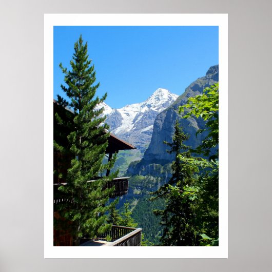 Poster Murren en Suisse (Devant)