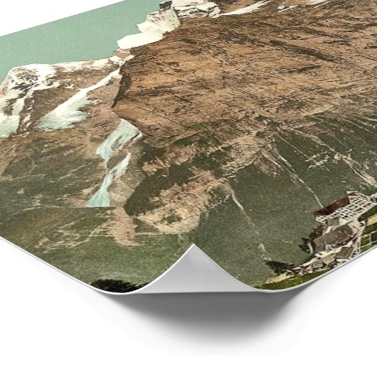 Poster Murren, vue générale, Oberland bernois, Suisse (Coin)