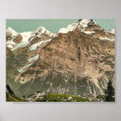 Poster Murren, vue générale, Oberland bernois, Suisse (Devant)