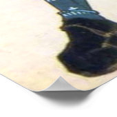 Poster MUSASHI Miyamoto avec deux Bokken Japonais Samura (Coin)