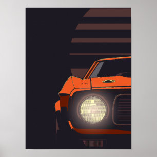 Poster Muscle Américain Classique