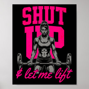 Poster Muscle de musculation pour femmes amusant Sa