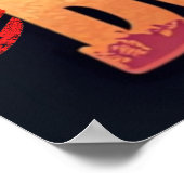 Poster Muscle rétro - Conçu pour la vitesse (Coin)