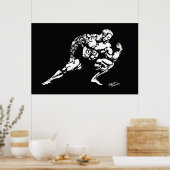 Poster Muscle Tattoo Bodybuilder (Cuisine)