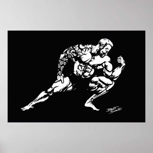 Poster Muscle Tattoo Bodybuilder (Devant)