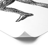 Poster Muscles d'anatomie humaine masculine Science Médic (Coin)