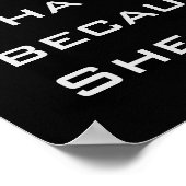 Poster Muscles de femmes de gym | Motivation de l'entraîn (Coin)