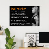 Poster Muscles de femmes de gym | Motivation de l'entraîn (Bureau à domicile)