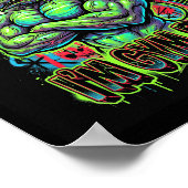 Poster Muscular Gym Rat Bodybuilder Graffiti Workout Fitn (Coin)