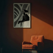 Poster Muse Architecturale : Élégance Monochrome Captée