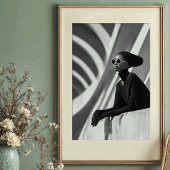 Poster Muse Architecturale : Élégance Monochrome Captée