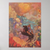 Poster Muse auf Pegasus, Odilon Redon (Devant)