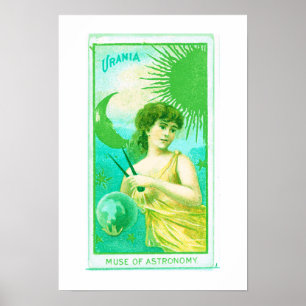 Poster Muse de l'astronomie, Uranie, Imprimer l'affiche
