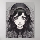 Poster Muse de minuit gothique Reverie (Devant)