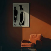 Poster Muse moderne : Art Monochrome de mode frappant