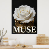 Poster MUSE Rose Gold Blanc Mode (Cuisine)