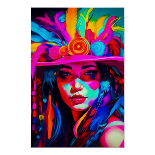 Poster Muse vibrante (Devant)
