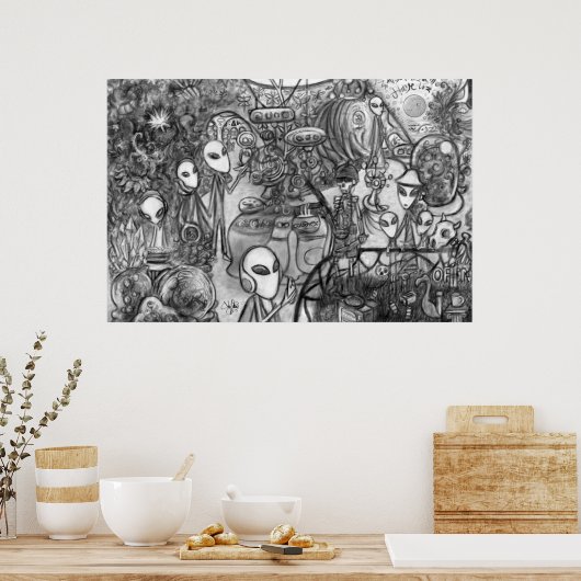 Poster Musée Alien (Cuisine)