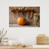 Poster Musée des Agriculteurs. Citrouille en grange avec (Cuisine)