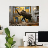 Poster Musée d'histoire naturelle Elephant (Bureau à domicile)