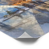 Poster Musée du Louvre Paris Art (Coin)