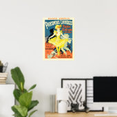 Poster MUSEE GREVIN PARIS Jules Cheret Vieux théâtre fran (Bureau à domicile)