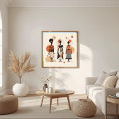Poster Musée Moderne – Géométrie Féminine Abstraite II