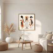 Poster Musée Moderne – Géométrie Féminine Abstraite IV