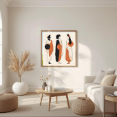Poster Musée Moderne – Géométrie Féminine Abstraite VI