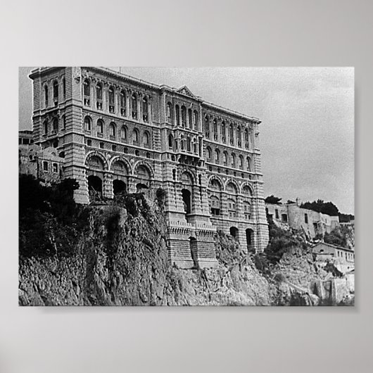 Poster Musée océanographique de Monaco vintage (Devant)