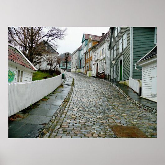 Poster Musée Old Bergen (Norvège) (Devant)