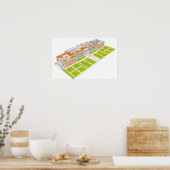 Poster Museo Nacional del Prado. Madrid Espagne (Cuisine)