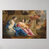 Poster Muses Urania and Calliope - Simon Vouet Art (Devant)
