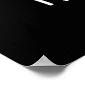 Poster Mush-tache Funny Moustach Mushroom Pun Dark BG (Coin)