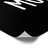 Poster Mush vroom Funny Fast Mushroom Pun Dark BG (Coin)