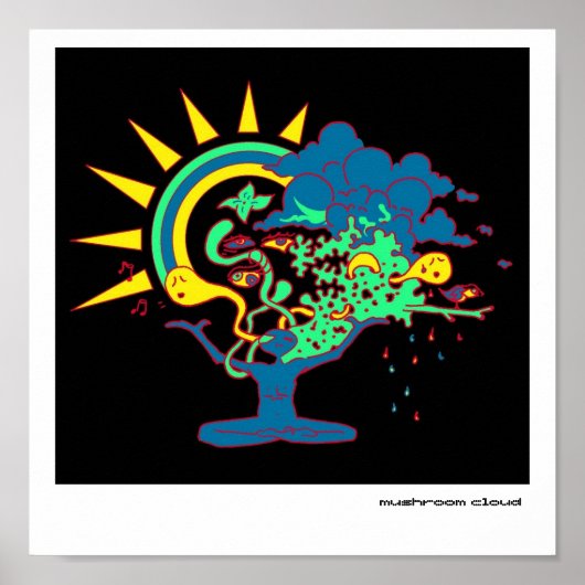 Poster mushroom cloud (Devant)