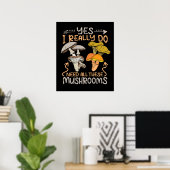 Poster Mushroom Hunter Men Fungi Foraging Morels (Bureau à domicile)