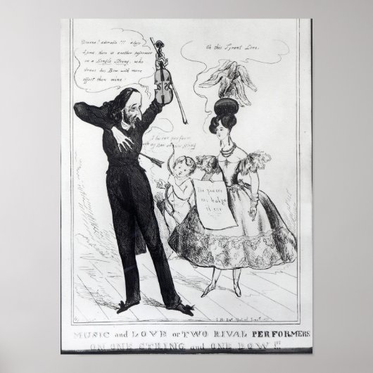 Poster Music and Love or Two Rival Performers (Devant)