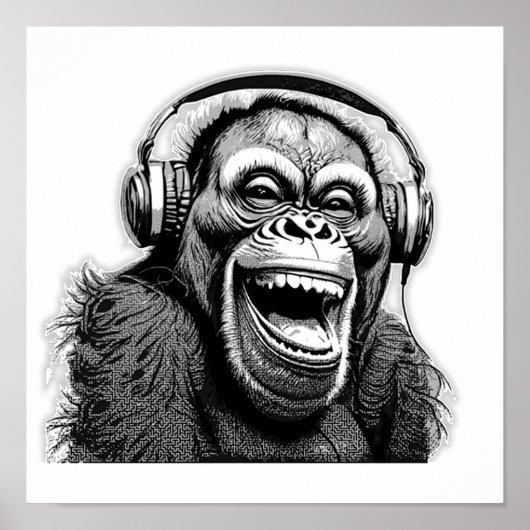 Poster Music Ape (Devant)