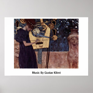 Poster Music By Gustav Klimt
