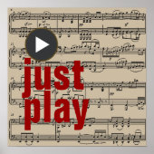 Poster music just (Devant)