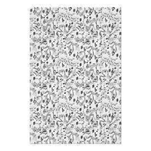 Poster Music, notes musicales