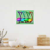 Poster Music Notes Party (Cuisine)