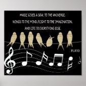 Poster Music Quote (Voorkant)